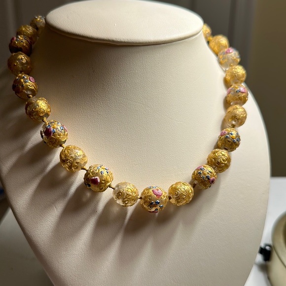 Venetian Glass Pendant Necklace - Picture 2 of 7